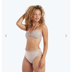 Summersalt The Braided High Leg High Rise Bikini Bottom Size 6 NEW!